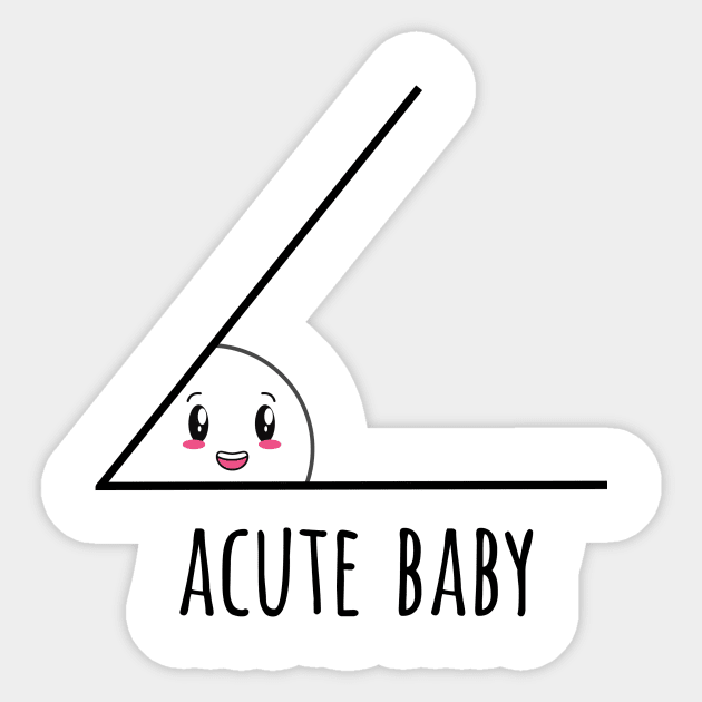 Acute Baby Sticker by Printadorable